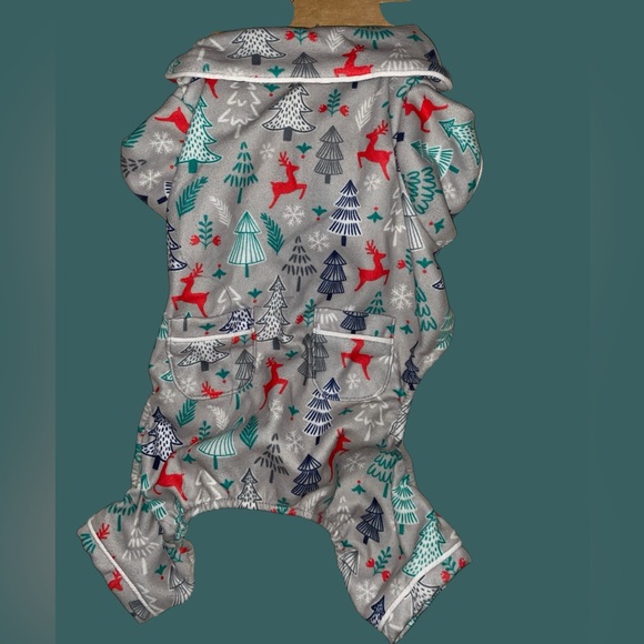 🎄NEW PUP CREW VELCRO REINDEER HOLIDAY PAJAMAS FOR 🐕 DOG •S/M •SO CUTE - Picture 5 of 12